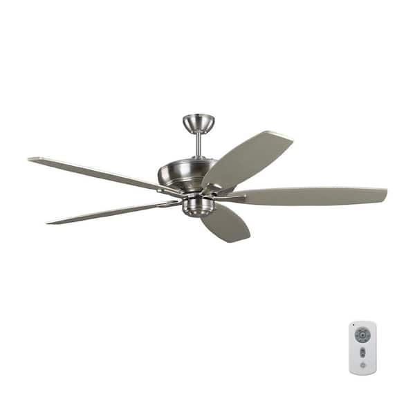 Monte Carlo Dover 60 In Indoor Brushed Steel Ceiling Fan With Reversible Blades And 6 Sd Remote Control 5dvr60bs The Home Depot Monte Carlo Dover 60 In Indoor Brushed, Monte Carlo Piper Ceiling Fan
