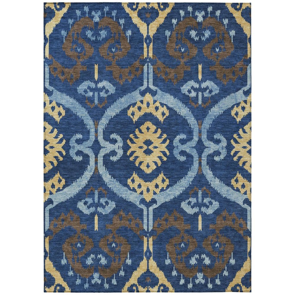Chantille Machine Washable Indoor/Outdoor Abstract ACN2614 Navy 9 ft. x 12 ft. Area Rug price history on PriceWatchPro