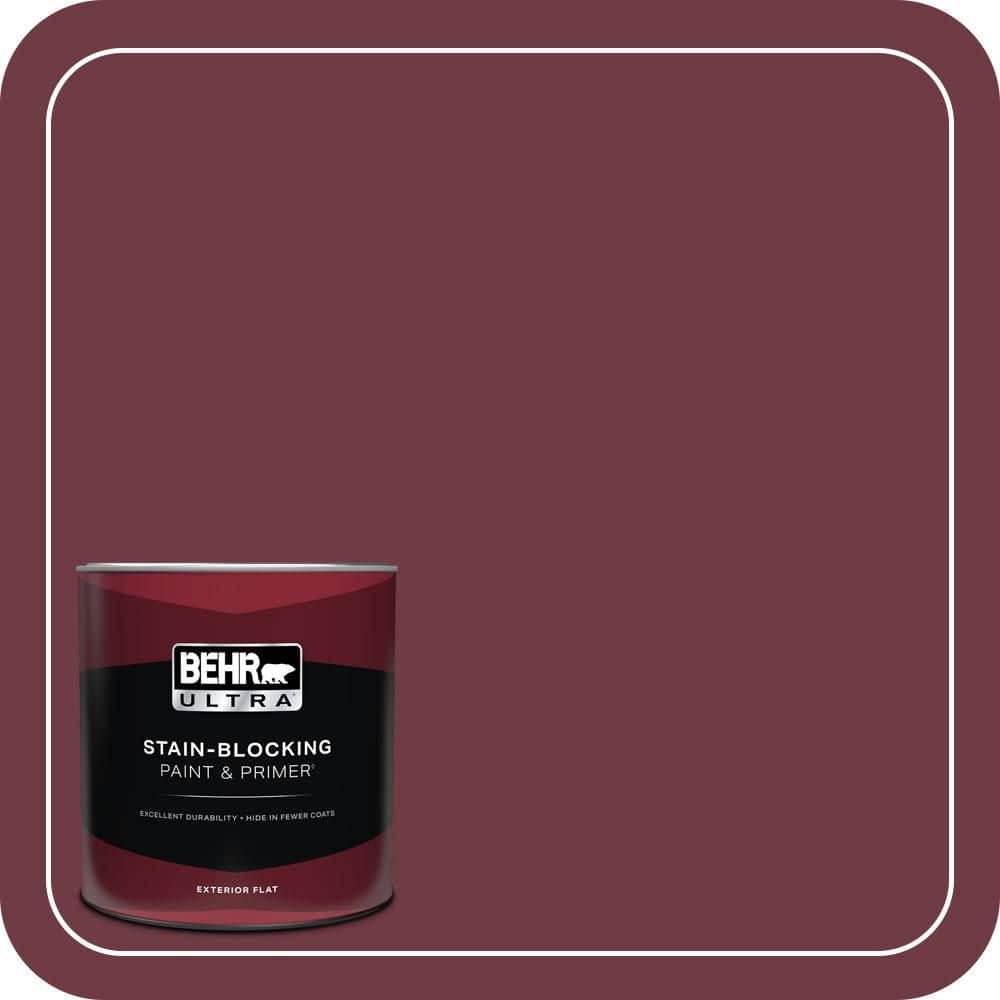 1 qt. #BXC-90 Wild Cranberry Flat Exterior Paint & Primer price history on PriceWatchPro