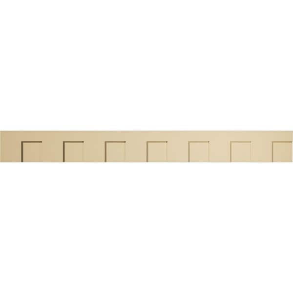 Ekena Millwork 1 in. D x 9 in. W x 84 in. L Primed Polyurethane Panel Moulding