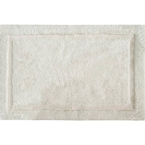 Unbranded Asheville 17 in. x 24 in. 100% Organic Cotton Bath Rug in Ivory