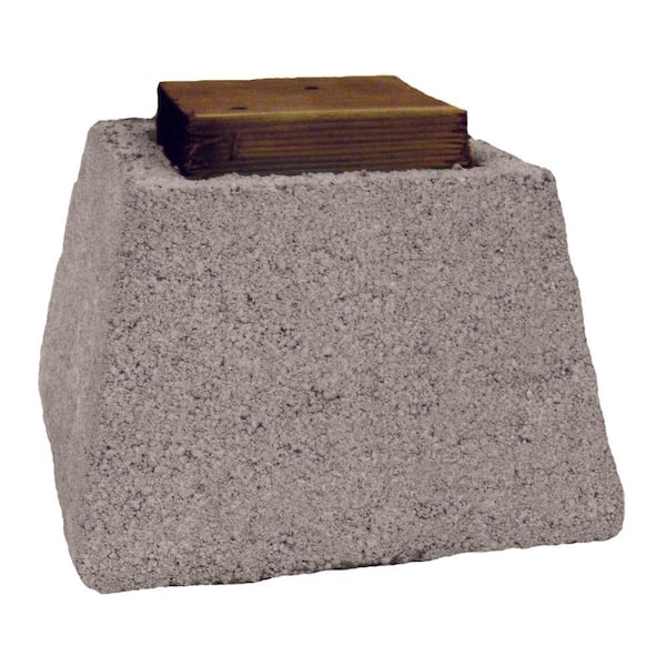Deck Block, Takes 4 x 4 Post - Concrete Blocks - The Home