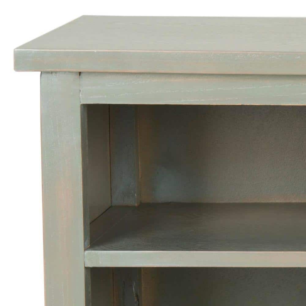 Gray Transitional Kids' Bookshelf with Storage Cubes