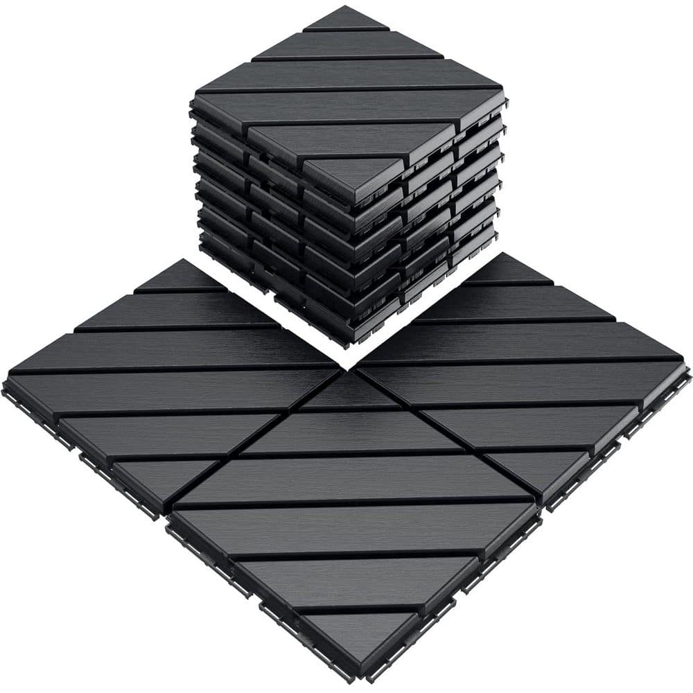 Interlocking Floor Tiles, 12 x 12 Outdoor Flooring, All-Weather Waterproof Deck Tiles, 1 sq. ft. Gray price history on PriceWatchPro
