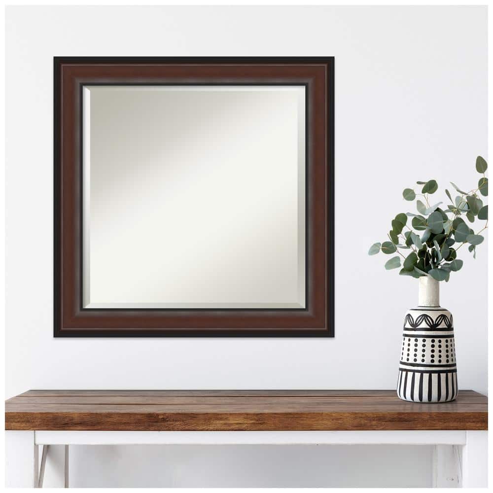 Harvard Walnut Medium Rectangular Framed Bathroom Mirror