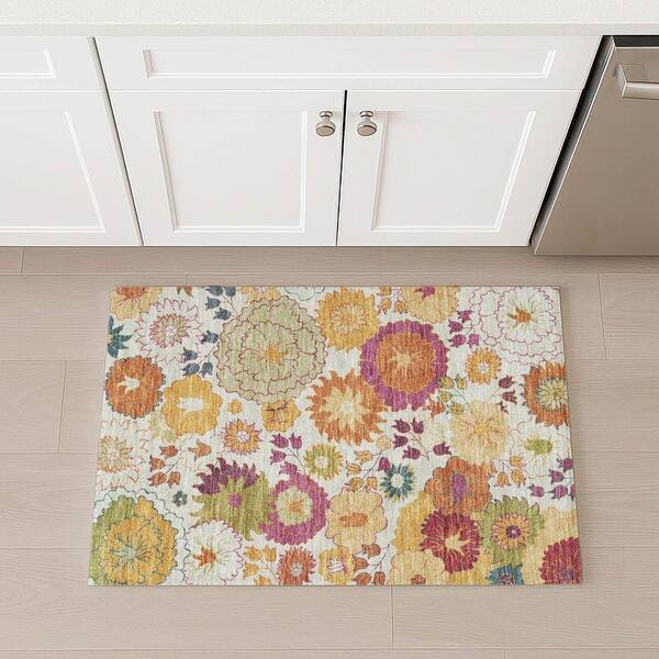 Chantille Machine Washable Indoor/Outdoor Abstract ACN2293 Ivory 2 ft. x 3 ft. Accent Rug