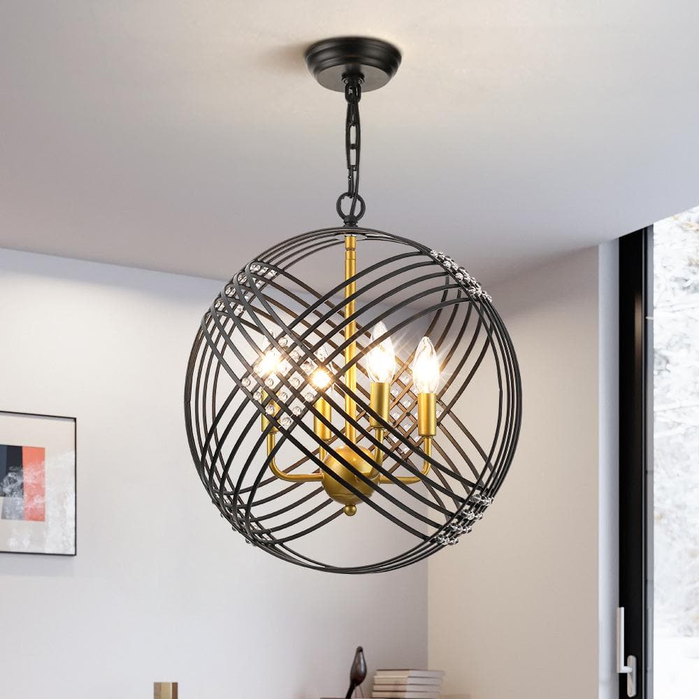 4 light globe pendant