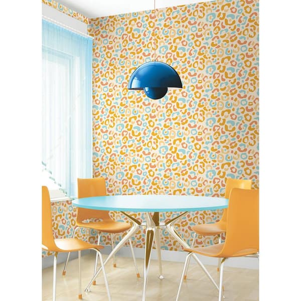 Bright Faux Gold Leaf Wallpaper MI608 by Astek Wallpaper