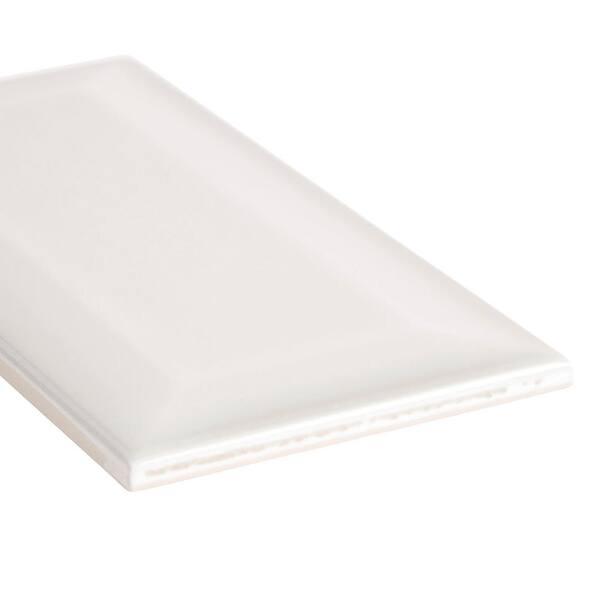 Jeffrey Court Weather Grey 3 in. x 6 in. Glossy Beveled Ceramic Wall Tile (11 sq. ft. / case)