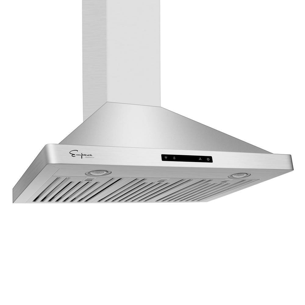 36" Stainless Steel Wall Mount Range Hood with Touch Controls