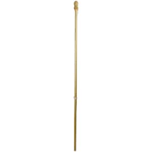 5 ft. Wooden Flagpole with Anti-Furling Ring and Bracket Kit