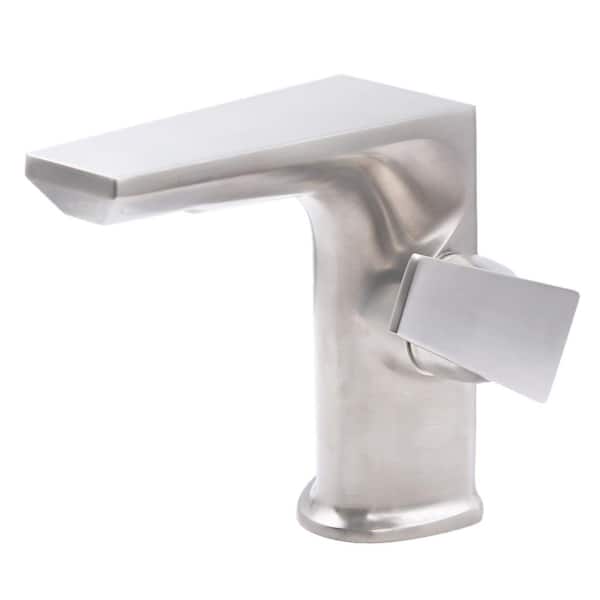 Novatto Miller Single Hole Single-Handle LAV Bathroom Faucet in Brushed Nickel