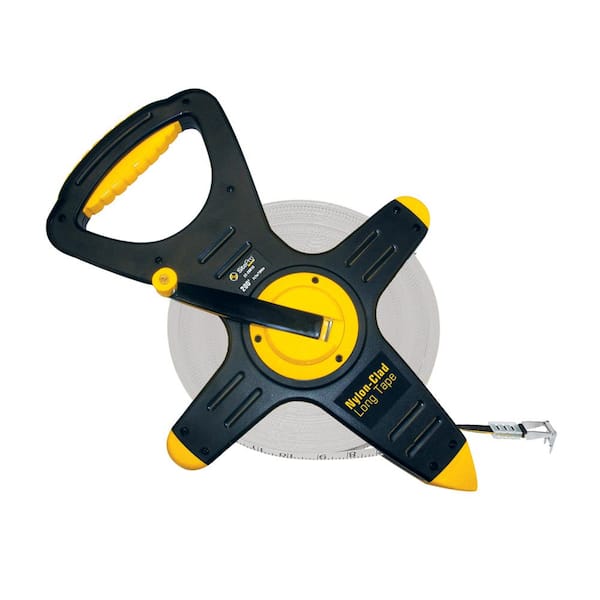 Long Open Reel Tape Measure Metric Scale Nylon Coated Steel Tape Fiber Tape