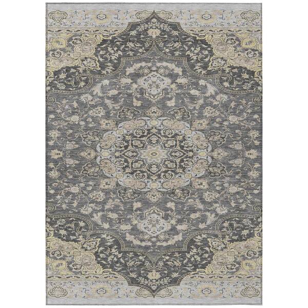 Chantille Machine Washable Indoor/Outdoor Abstract ACN2853 Gray 10 ft. x 14 ft. Area Rug