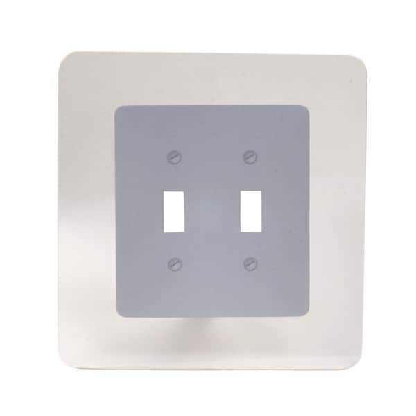 AMERELLE Wall Guard Clear 2-Gang Toggle Wall Plate