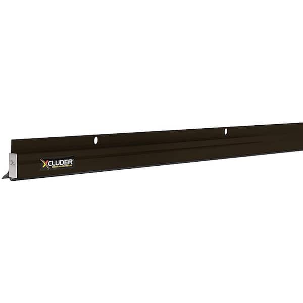 Xcluder 36 in. Low-Profile Door Sweep, Dark Bronze - Seals out Rodents and Pests, Enhanced Weather Sealing