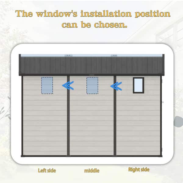 CARBUTLER 8 ft. W x 10 ft. D Plastic Outdoor Storage Shed