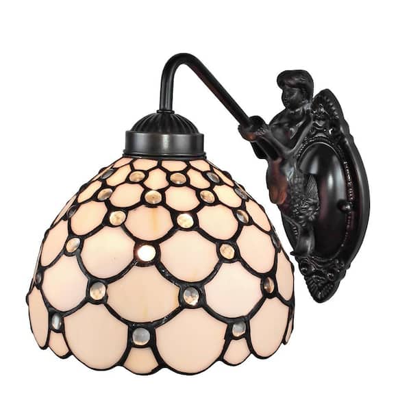 Amora Lighting Tiffany Style Wall Lamp