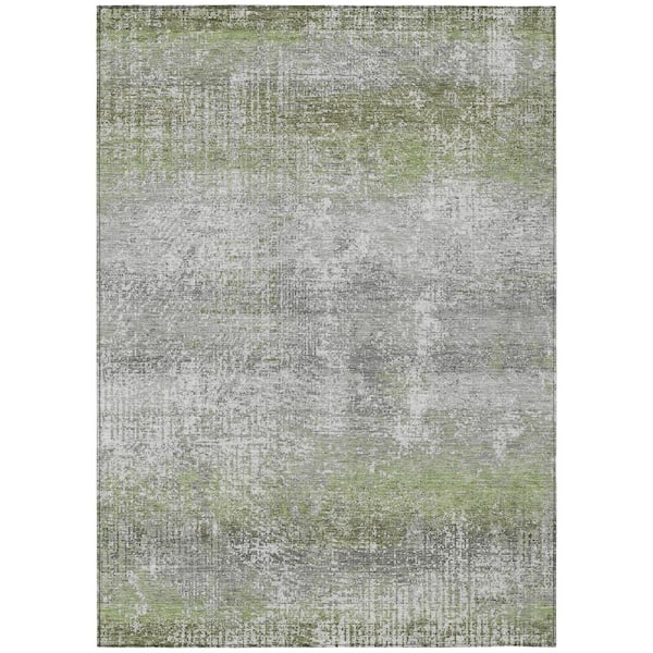 Chantille Machine Washable Indoor/Outdoor Abstract ACN2756 Fern 10 ft. x 14 ft. Area Rug