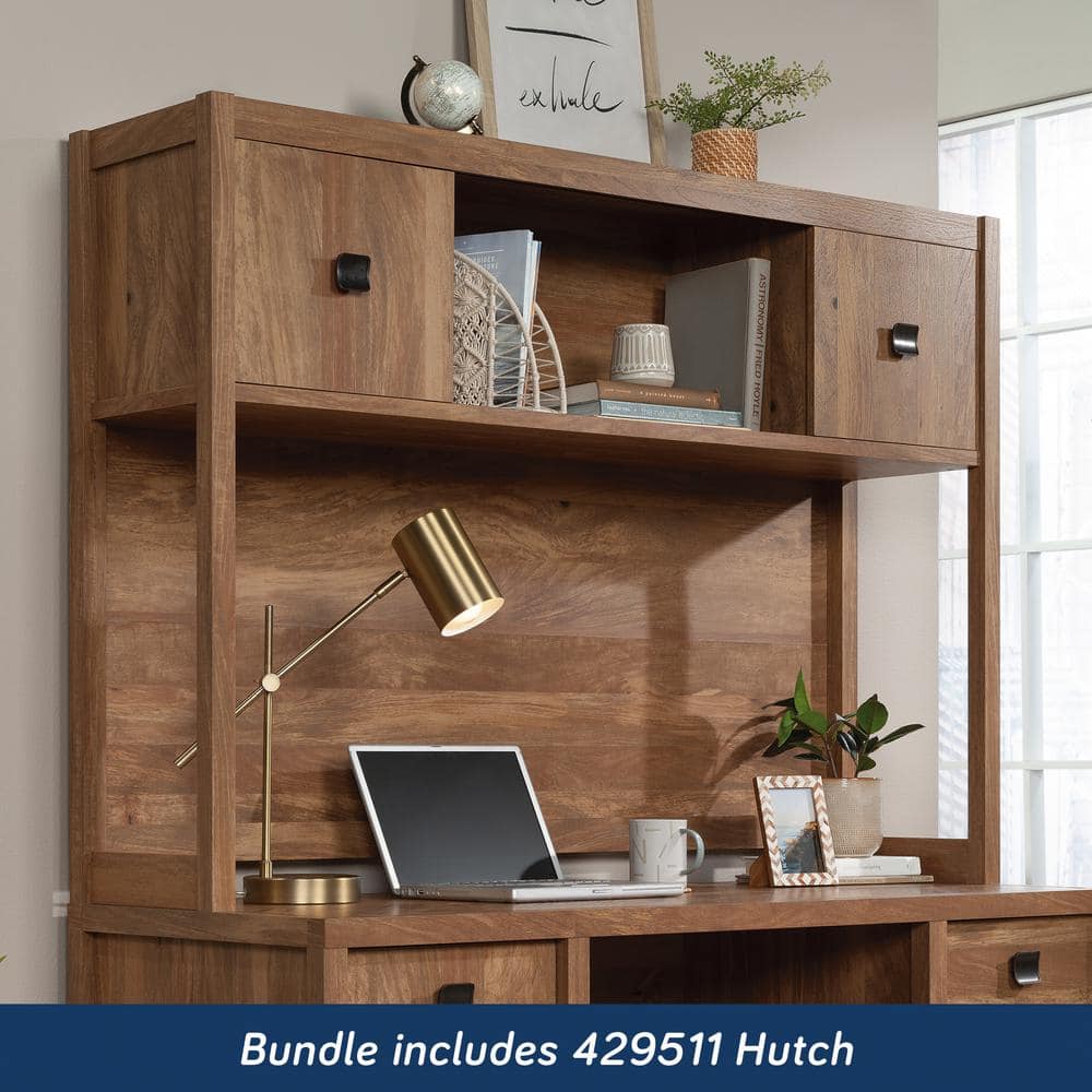 Sindoori Mango Wood Computer Desk with Hutch and Drawers