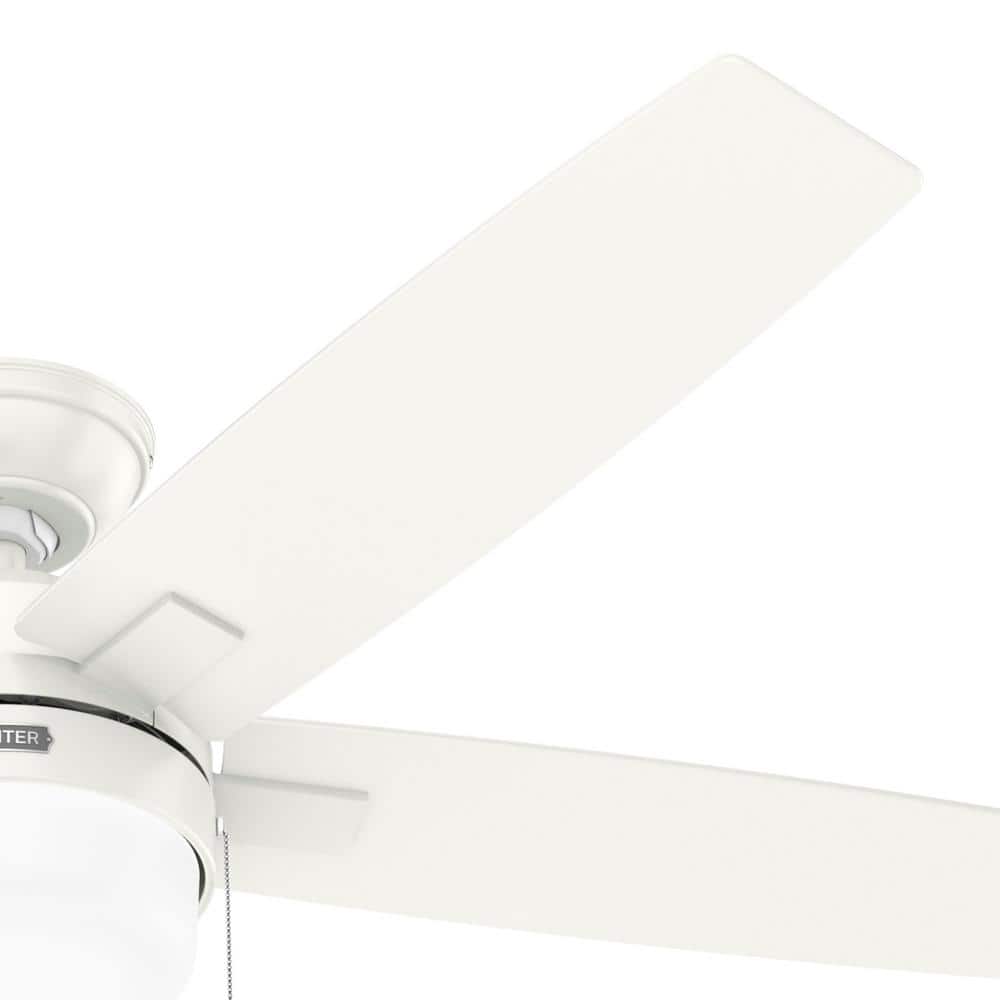 52" Fresh White LED Ceiling Fan with Reversible Blades