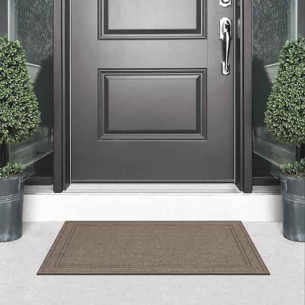 Floortex 24 x 36 Doortex® Ribmat Brown Heavy Duty Door Mat