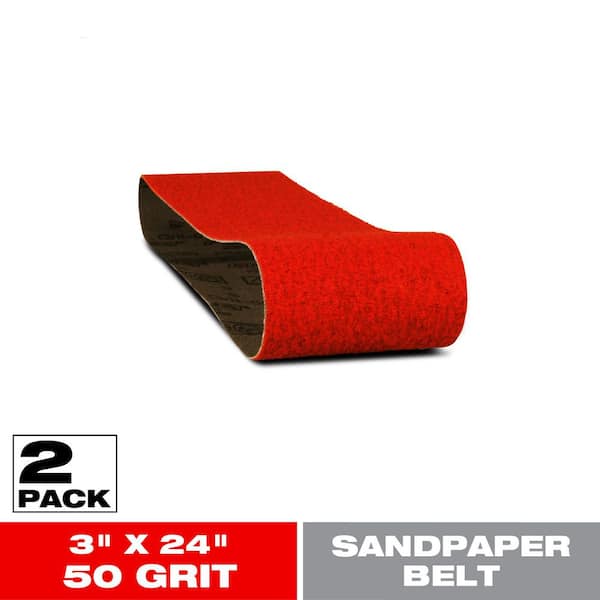 DIABLO 3 in. x 24 in. 50-Grit Sanding Belts