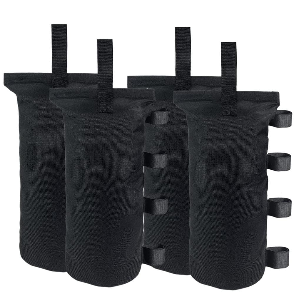 Angel Sar Black Polyester Heavy Duty Canopy Weight Sandbags (150 lbs ...