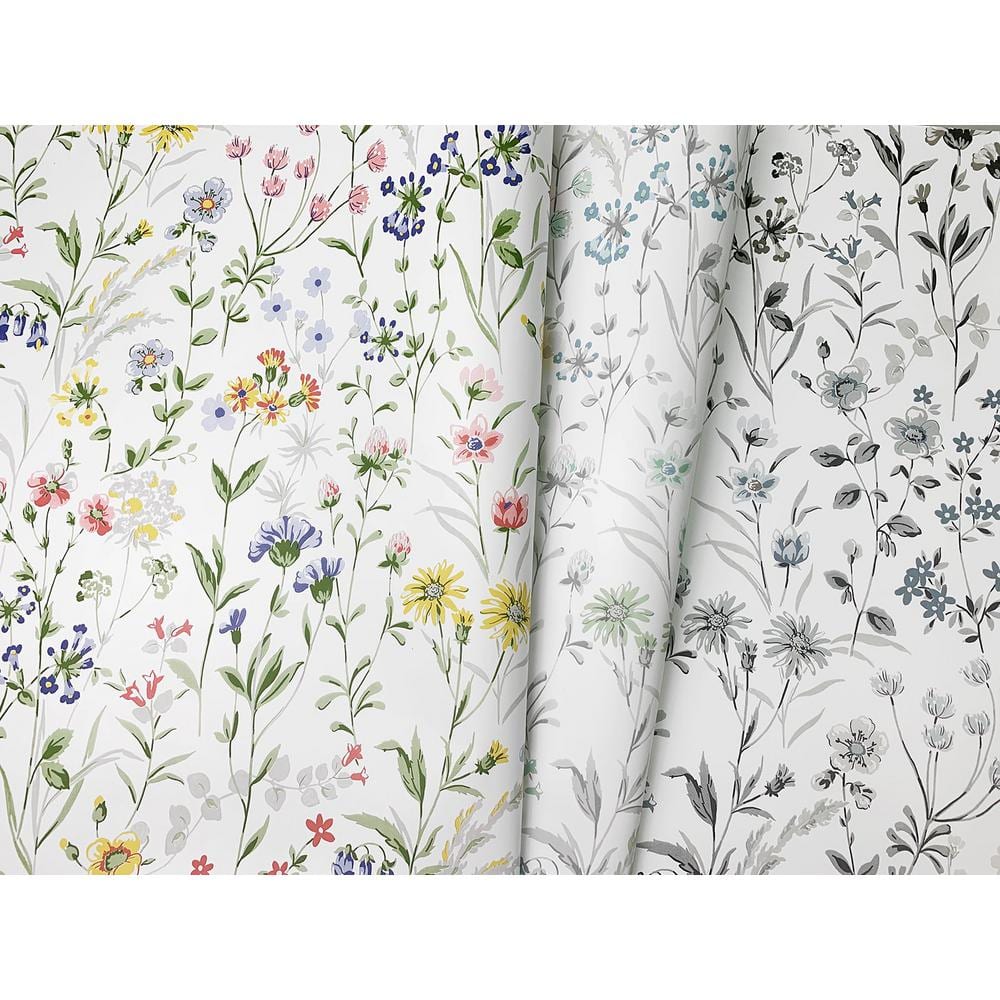 Multicolor Floral Peel and Stick Vinyl Wallpaper Roll