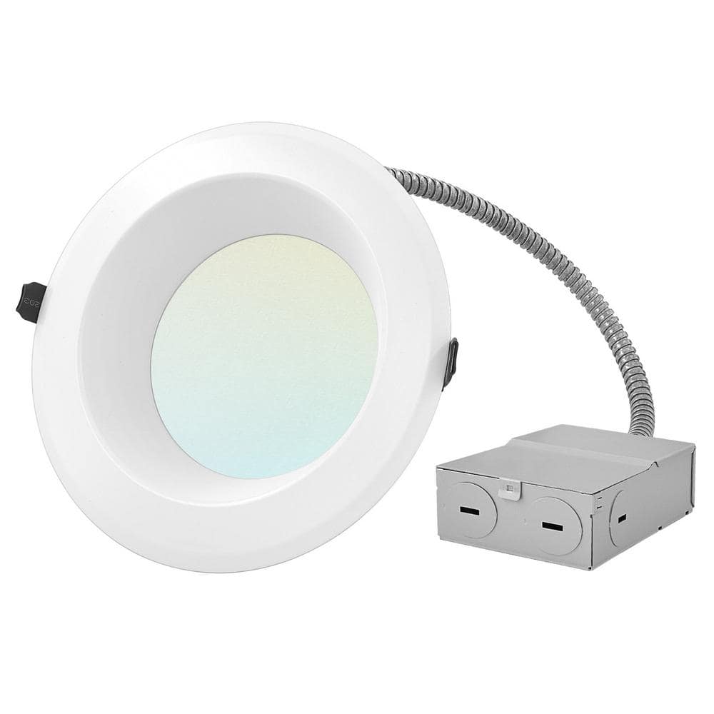 6 in. Canless Light with J-Box CCT 3000K 3500K 4000K 5000K Dimmable Remodel Integrated LED Recessed Light Kit price history on PriceWatchPro