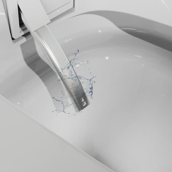 ANGELES HOME Rectangular Bidet Toilet with Auto Open/Close Lid & Night Light