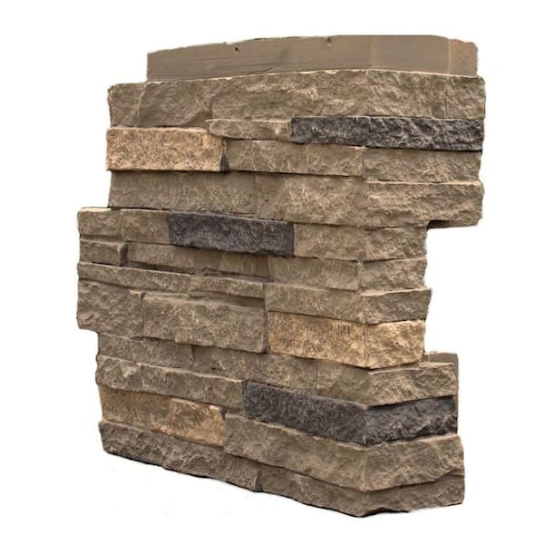 NextStone Stacked Stone Volcanic Gray 4.25 in. x 13.75 in. Faux Stone ...