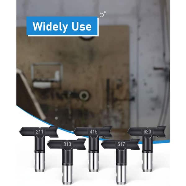 Reversible Airless Paint Sprayer Nozzle Tips with HEA Tech