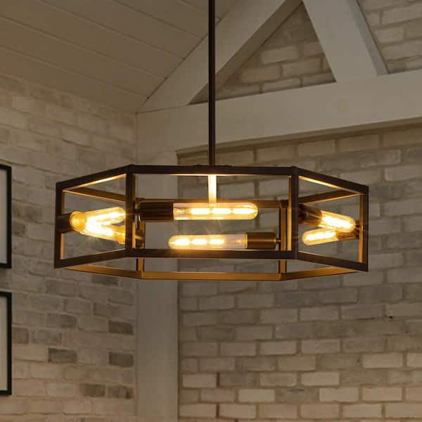 6-Light Black Modern Farmhouse Industrial on sale Chandelier