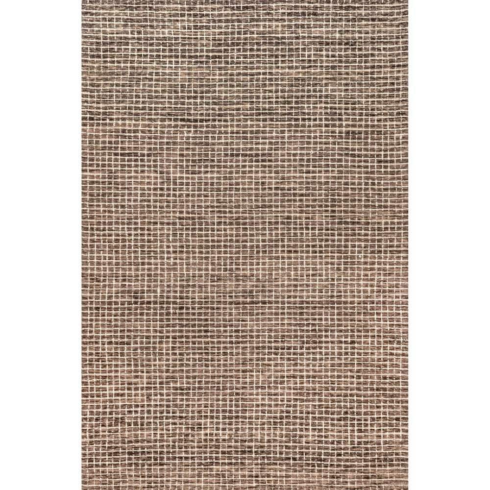 Melrose Hand-Tufted Wool Rectangular Brown Area Rug 10' x 14'