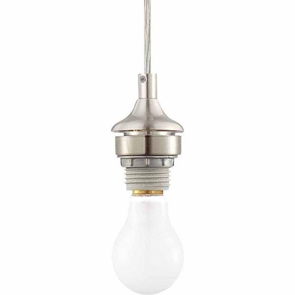 Filament Design Lenor 1-Light Brushed Nickel Incandescent Ceiling Semi-Flush Mount Light