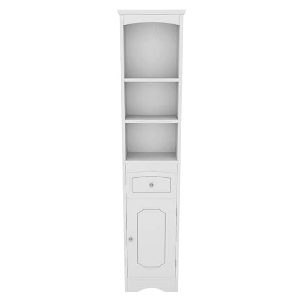 Unbranded White Storage Accent Cabinet with Door