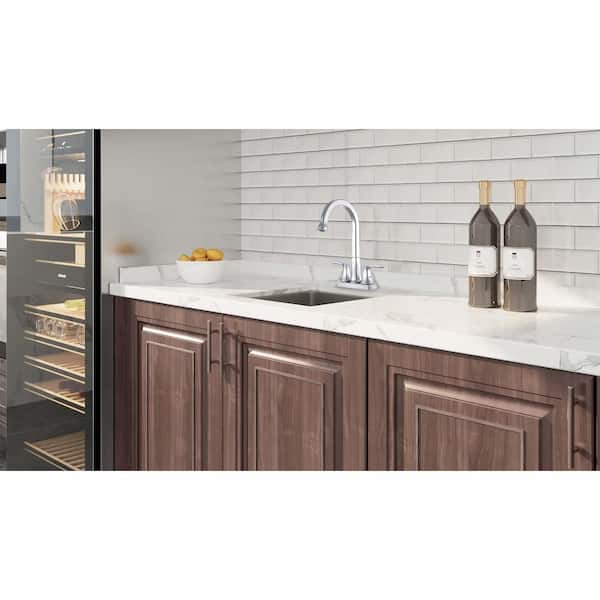 Cardania Double Handle Bar Faucet in Polished Chrome
