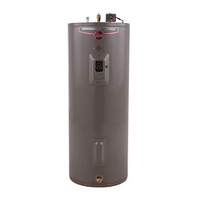 Rheem Gladiator 55 gal. Tall 12 Year 5500/5500-Watt Smart Electric Water  Heater with Leak Detection and Auto Shutoff XE55T12CS55U0 - The Home Depot