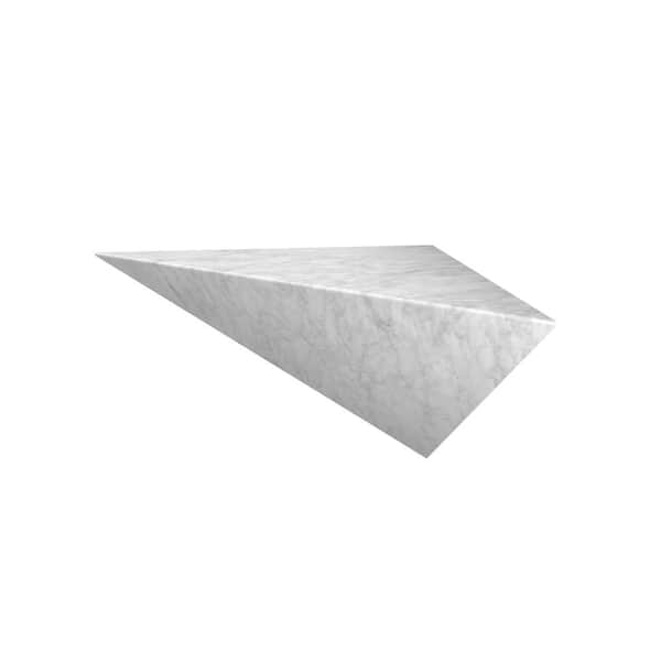 14 in. L x 27 in. W x 14 in. H Floating Corner Seat in Frost