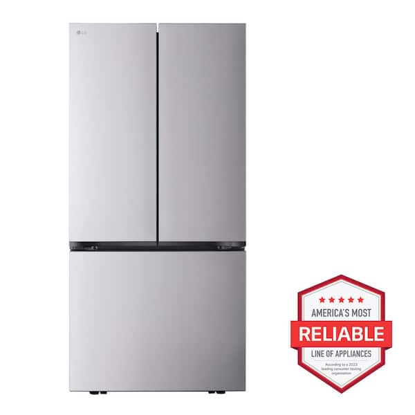 36 in. 25 cu. ft. Counter-Depth MAX with Zero Clearance 3-Door French Door Refrigerator with Thin Door Design
