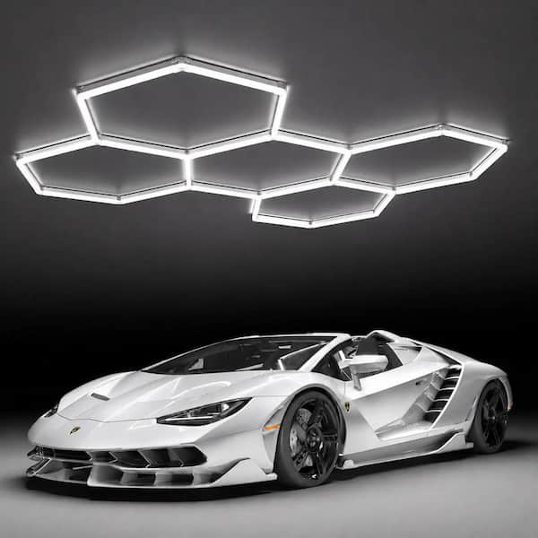 Lightning☆さま専用ページ KOAOEIRS 95 in. Hexagon Garage Lights, 5000K 20160 Lumens LED