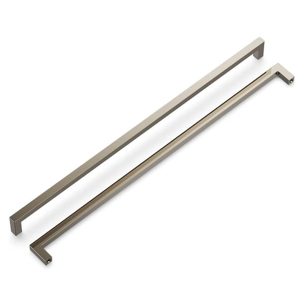 HICKORY HARDWARE Skylight Collection 18 in. Modern Polished Nickel Bar Pull Handle for Kitchen, Bathroom, Furniture (1-Pack)