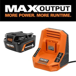 18V 4.0 Ah MAX Output Starter Kit with Rapid Charger