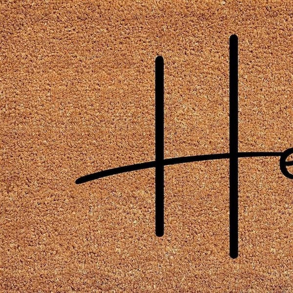 Multi-Colored 36 in. x 24 in. Coir Outdoor Door Mat