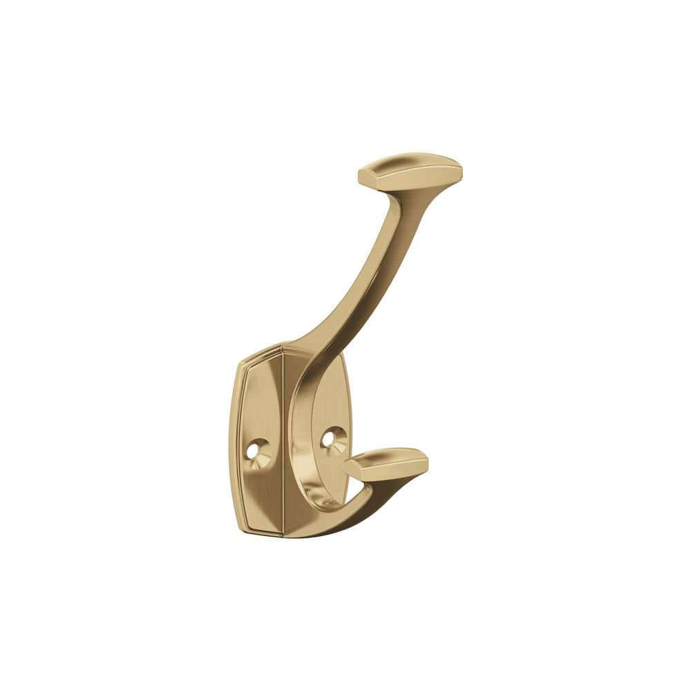 Amerock Vicinity 49/16 in. L Champagne Bronze Double Prong Wall Hook
