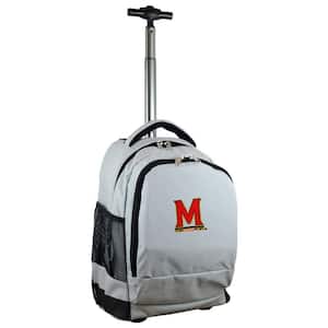 NCAA Maryland 19 in. Gray Wheeled Premium Backpack