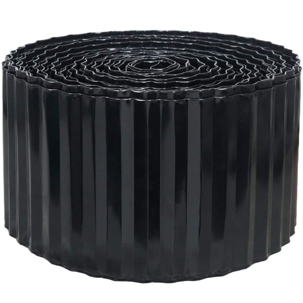 6 in. H x 1200 in. L x 0.05 in. W Metal Landscape Edging Border for DIY Lawn, Flower Bed and Garden, Black price history on PriceWatchPro