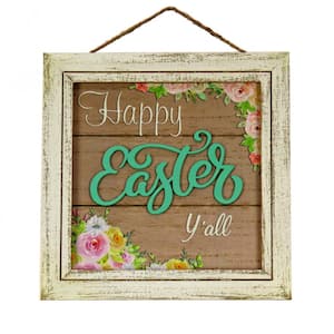 10 in. Happy Easter Y'all Wall Sign