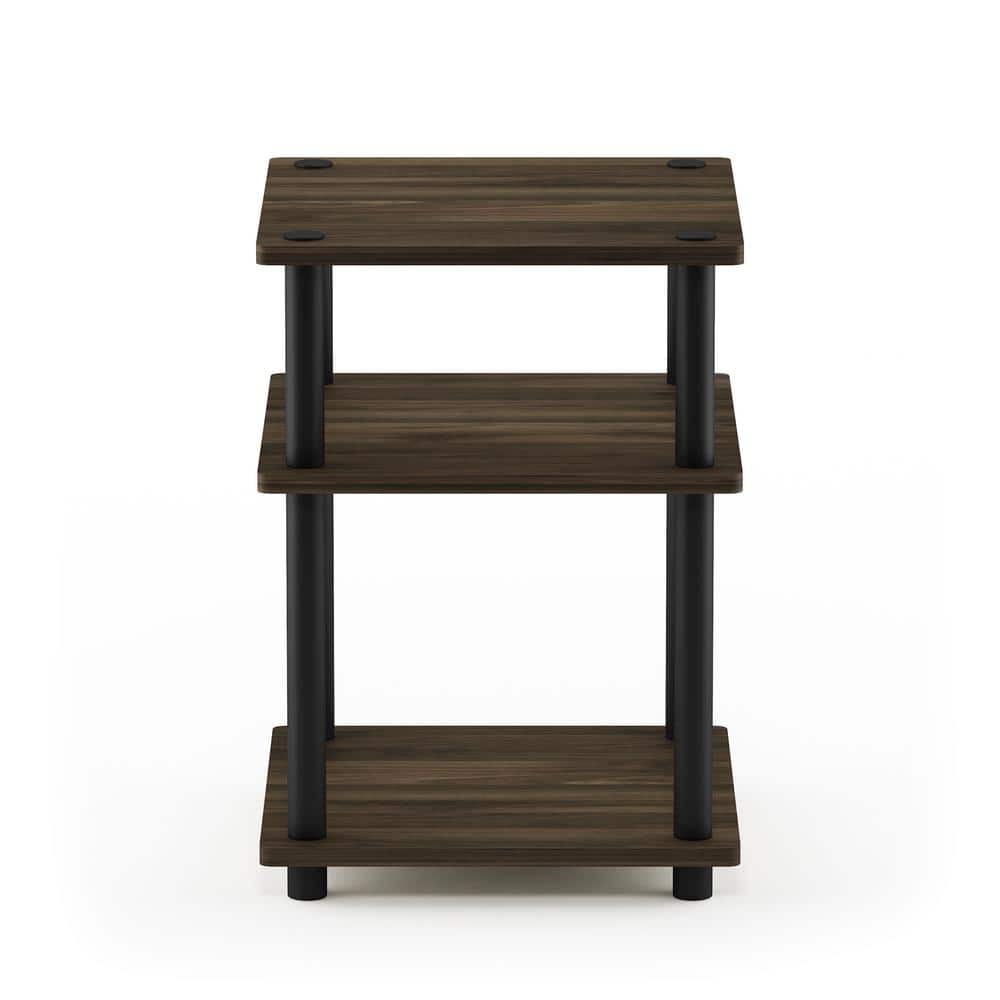 Columbia Walnut & Black Easy-Assembly Multipurpose Shelf